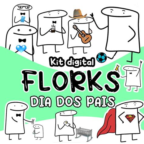 Kit Digital Flork Meme Dia Dos Pais Elo7 Produtos Especiais