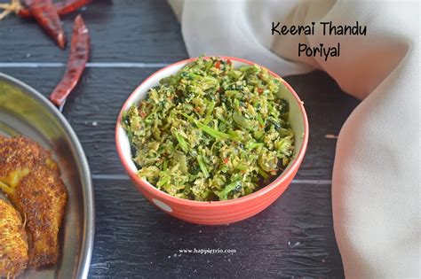 Keerai Thandu Poriyal Recipe Spinach Stem Stir Fry Cook With Sharmila