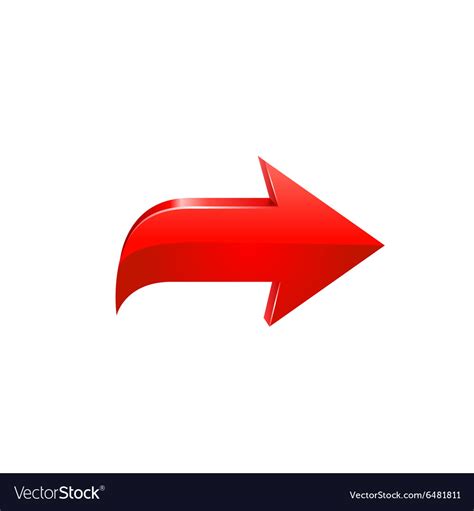 Red arrow Royalty Free Vector Image - VectorStock