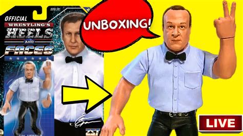 Wwf Earl Hebner Figure Earl Hebner Heels And Faces Live Unboxing