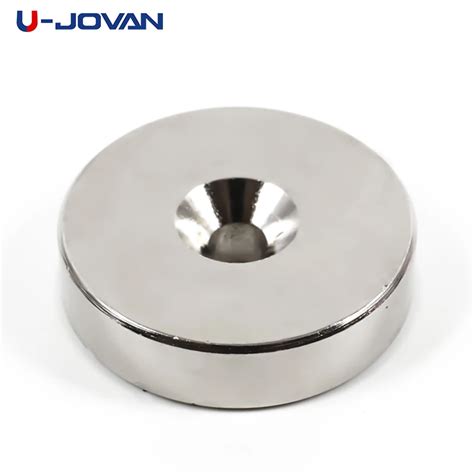 U JOVAN 1 Pz 40x10mm Foro 6mm Super Forte Rotondo Potente Magneti Al