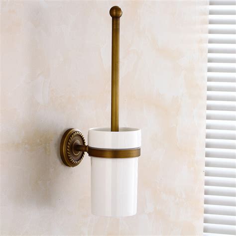 Flg Antique Bathroom Toilet Brush Holder With Solid Brass China