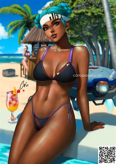 Lifeline Summer Variant Apex Legends By Geravass On Deviantart