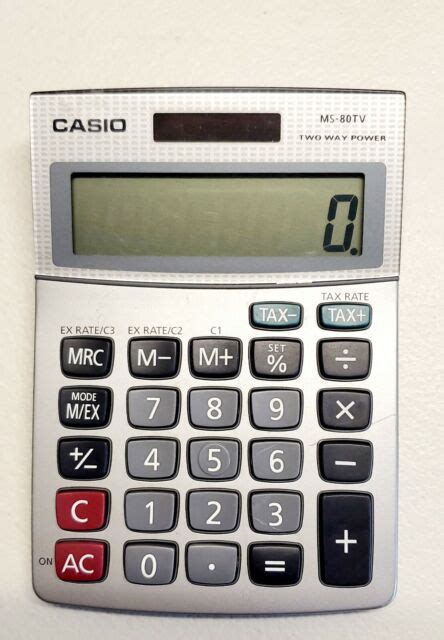 Casio Ms 80tv Scientific Calculator For Sale Online Ebay