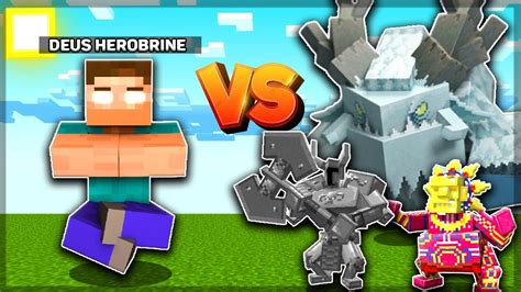 Minecraft Herobrine Vs Mowzies Mobs Batalha De Mobs No Minecraft