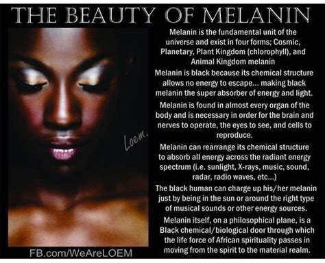 The Beauty of Melanin.. | Melanin, What is melanin, Dark energy