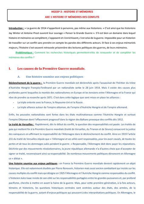 Histoire Et M Moires Axe Histoire Et M Moires Des Conflits Cours