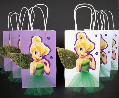 12pc Disney Tinkerbell Birthday Party Favor Goody T 3d Bags