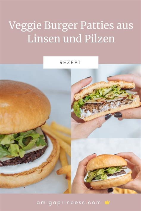 Veggie Burger Patties Aus Linsen Und Pilzen Einfach Selbst Gemacht