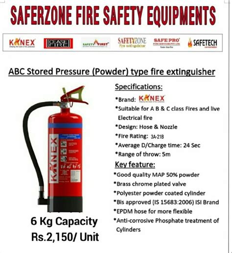 ABC Stored Pressure Type F E 6kg Safepro At Rs 1550 Multipurpose