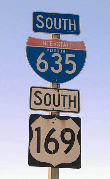 Missouri Interstate 635 And U S Highway 169 Aaroads Shield Gallery