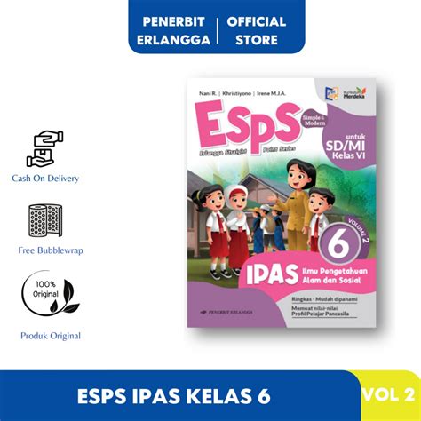 Jual Esps Ipas Sd Mi Vol Kelas Kurikulum Merdeka Erlangga