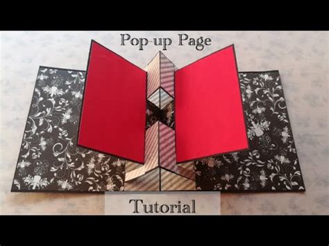 Pop Up Album How To Create Pop Up Page Tutorial DIY Scrapbook