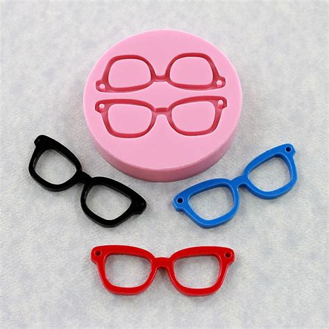 Eyeglasses Mold Mould Silicone Nerd Geek Resin Mold By Moldmuse