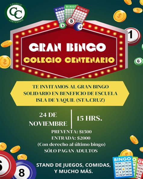 Gran Bingo Colegio Centenario Maipú