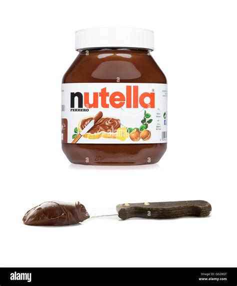 Nutella Jar On Knife Hi Res Stock Photography And Images Alamy