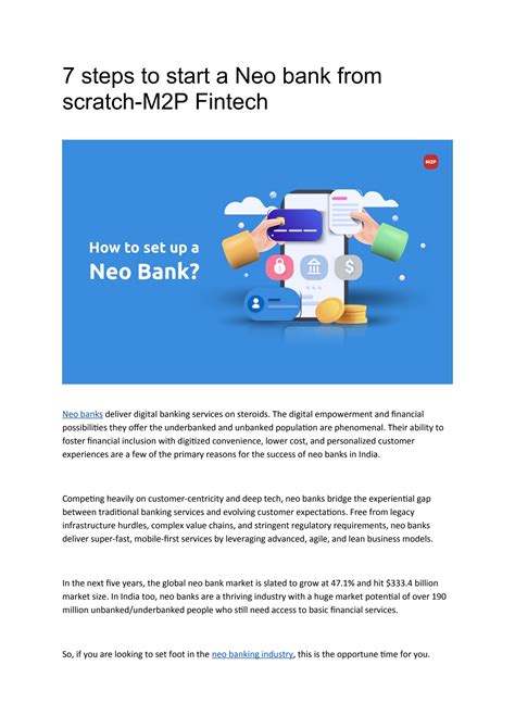 Steps To Start A Neo Bank From Scratch M P Fintech By M P Fintech Issuu