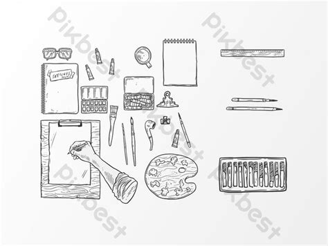 Line Drawing Tool Design PNG Images | AI Free Download - Pikbest