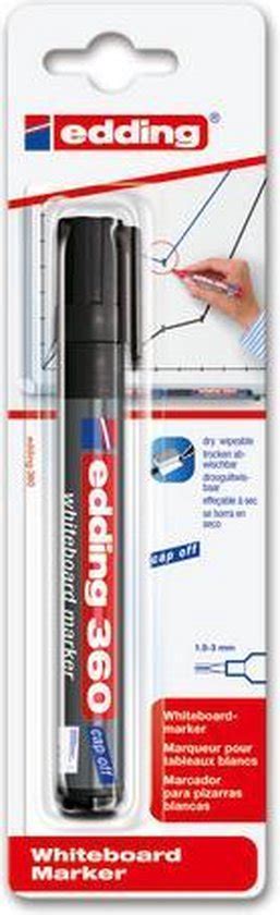 Edding 360 Whiteboard Marker Blister Van 1 Zwart Bol