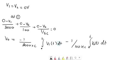 SOLVED In The Given Circuit Calculate The Vo Output Voltage According