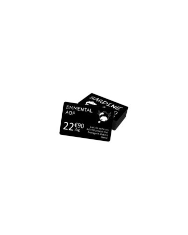 Cartes Tiquettes De Prix Noires Mates C Pvc U Evolis Edikio