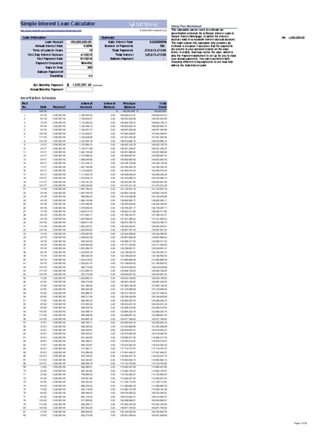how to calculate simple interest on loan