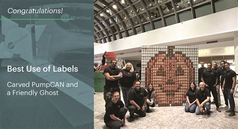 Canstruction Team At Npv N P Wins Best Use Of Labels Nelson Pope