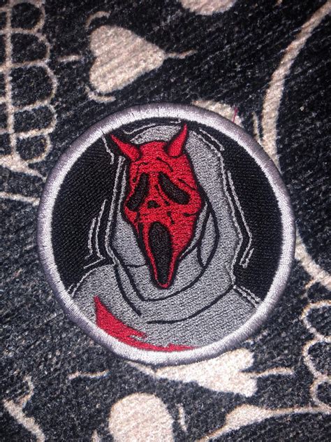 Devil Ghost Face Patch - Etsy