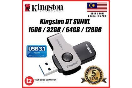 Kingston DTSWIVL USB 3.1 High Speed Pen Drive 16GB/32GB/64GB/128GB