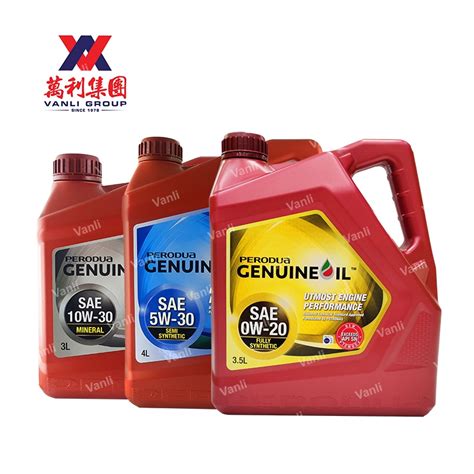 Perodua Genuine Engine Oil Sae Fully Synthetic W L Semi