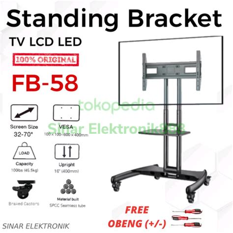 Jual Standing Bracket Tv Cart Inch Fase Best Quality Jakarta