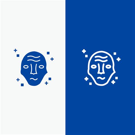 Alien Galaxy Science Space Ufo Line And Glyph Solid Icon Blue Banner