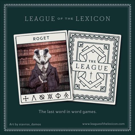 League Of The Lexicon :: Behance