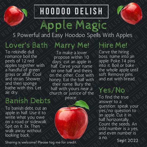 APPLE MAGIC Hoodoo Spells Hoodoo Magic Hoodoo