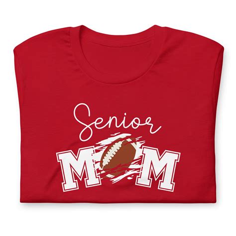 Senior Football Mom Shirt Senior Mom Tshirt Football Mom Etsy