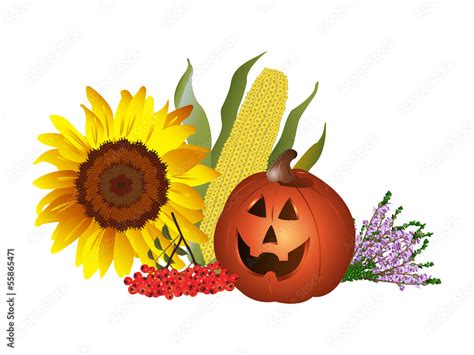 Autumn symbols Stock Vector | Adobe Stock