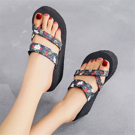 Caicj98 Womens Shoes Womens Wedge Sandals Ankle Strap Open Toe Summer