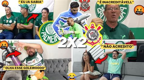 REAÇÕES PALMEIRENSES FURIOSOS E CHORO AO VIVO PALMEIRAS 2X2