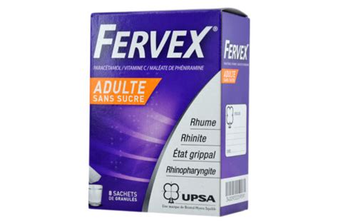 Fervex Adulte Sans Sucre Buvable 8 Sachets Pharma Mé