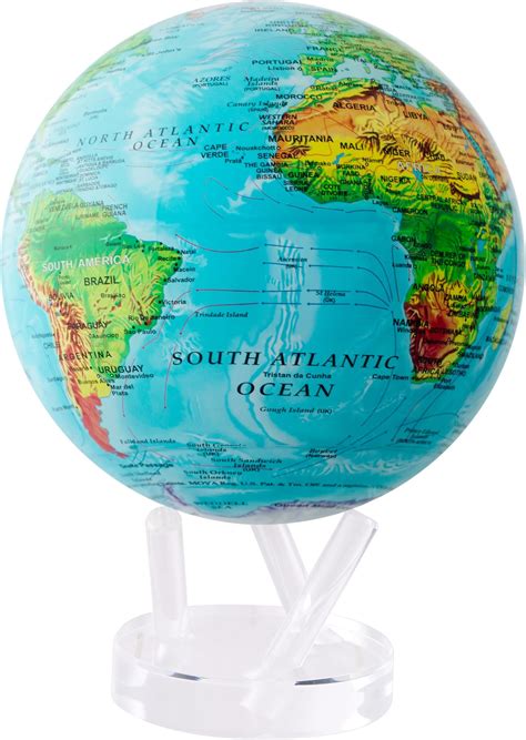 Mova Globe Blue Relief Map 45 Toys And Games