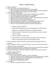 Study Guide For Microbial Genetics Docx Chapter 7 Microbial