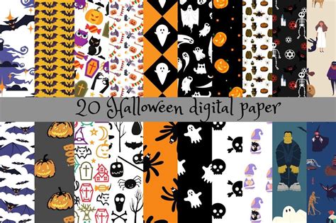 Halloween Digital Paper Pack Graphic by hossain.dipa34 · Creative Fabrica