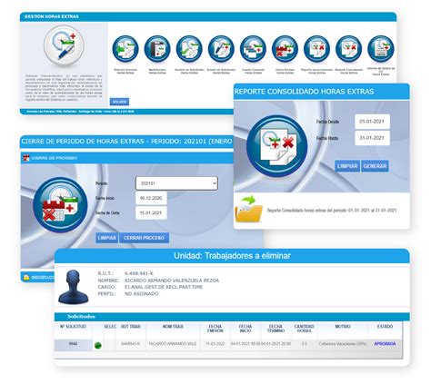 Portal De Administración De Horas Extras Software De Gestión De Horas