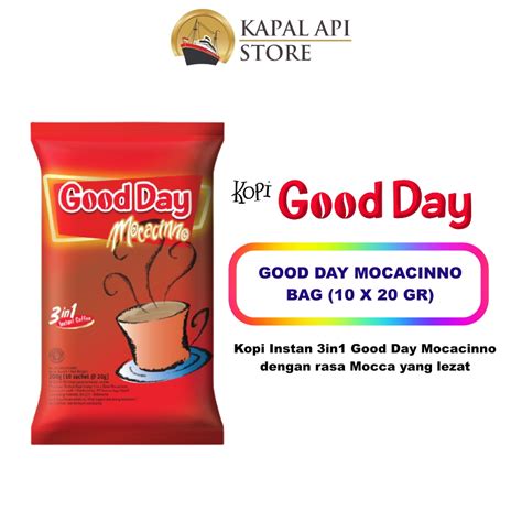 Good Day Kopi Mocacinno Pack 10 10 Sachet 20 Gram Kapal Api Store