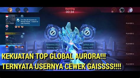 Push Rank Bareng Top Global Aurora Yang Main Cewek Coy Gilaaaa