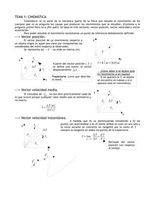 Tema 1 cinemática PDF