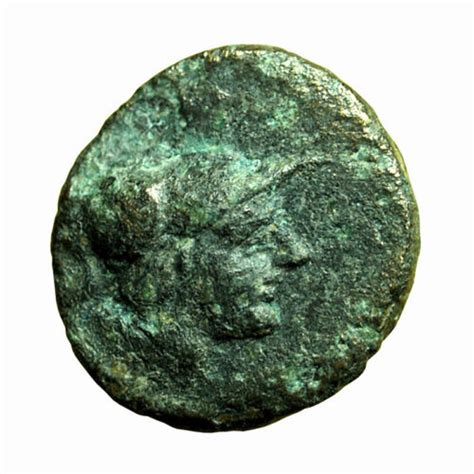 Ancient Greek Coin Chersonesos Thrace Ae10mm Athena Barley Grain