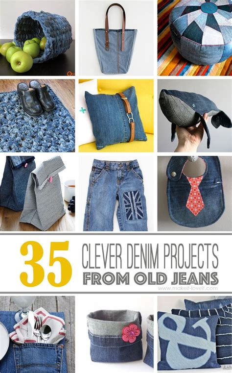 35 Creative Diy Craft Ideas For What To Do With Old Jeans Denim Diy