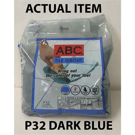 Original Abc Tile Grout P Dark Blue Kilos Per Pack