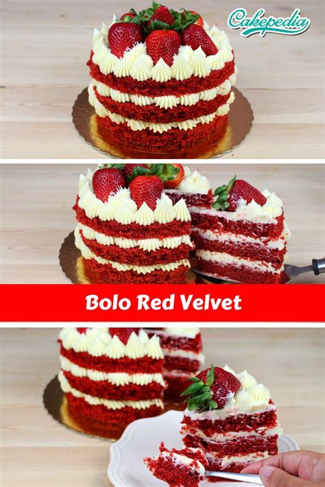 Aprenda A Fazer Um Lindo Bolo Red Velvet Naked Cake Esta Receita